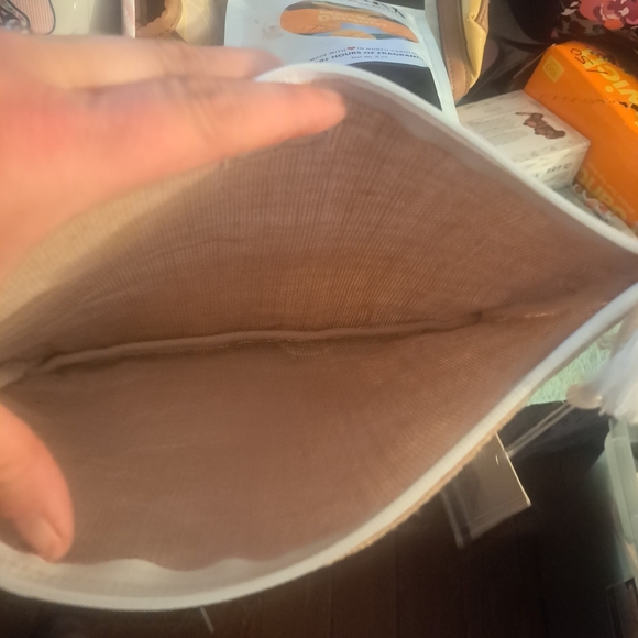 Mud Pie Natural Burlap Pouch - Picture 2 of 4